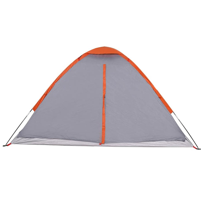 Cort de camping pentru 4 persoane, gri/portocaliu, impermeabil - WALTI WALTI