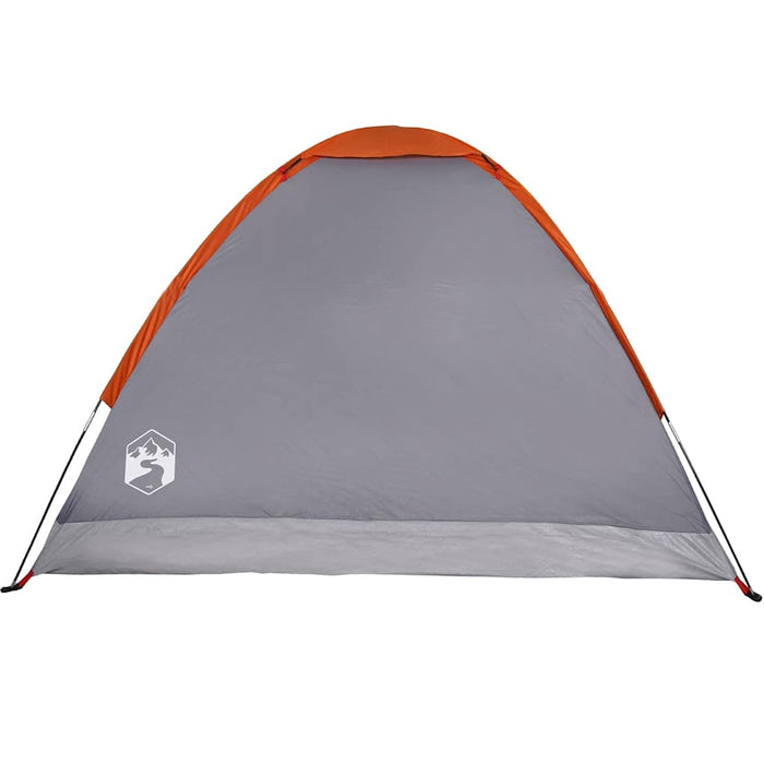 Cort de camping pentru 4 persoane, gri/portocaliu, impermeabil - WALTI WALTI