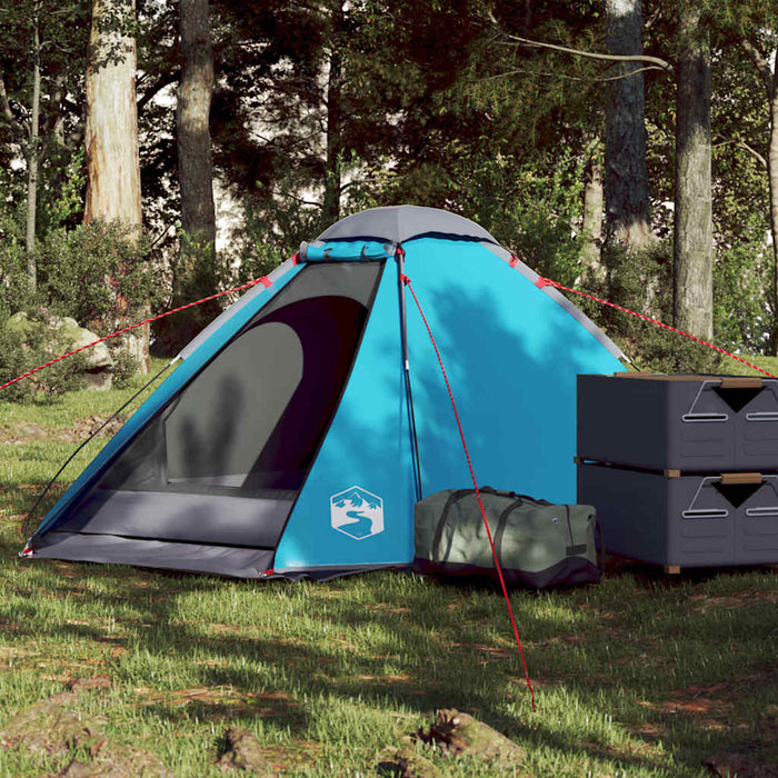 Cort de camping cupolă pentru 2 persoane, albastru, impermeabil - WALTI WALTI
