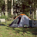 Cort de camping pentru 2 persoane, gri/portocaliu, impermeabil - WALTI WALTI