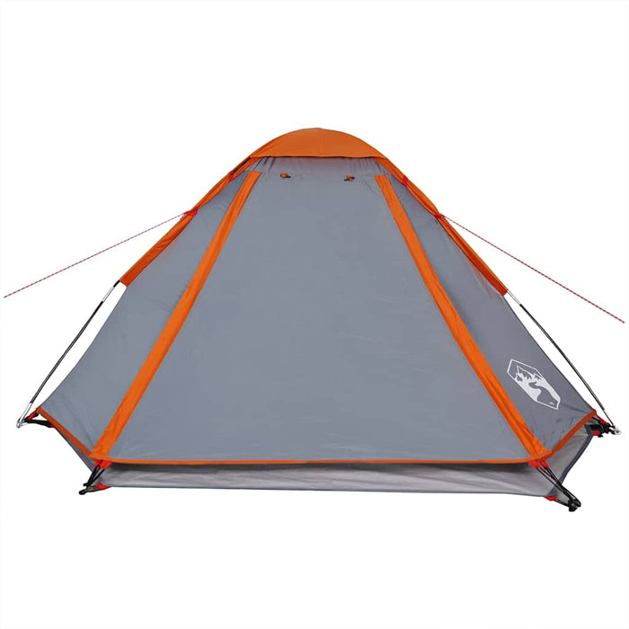 Cort de camping pentru 2 persoane, gri/portocaliu, impermeabil - WALTI WALTI