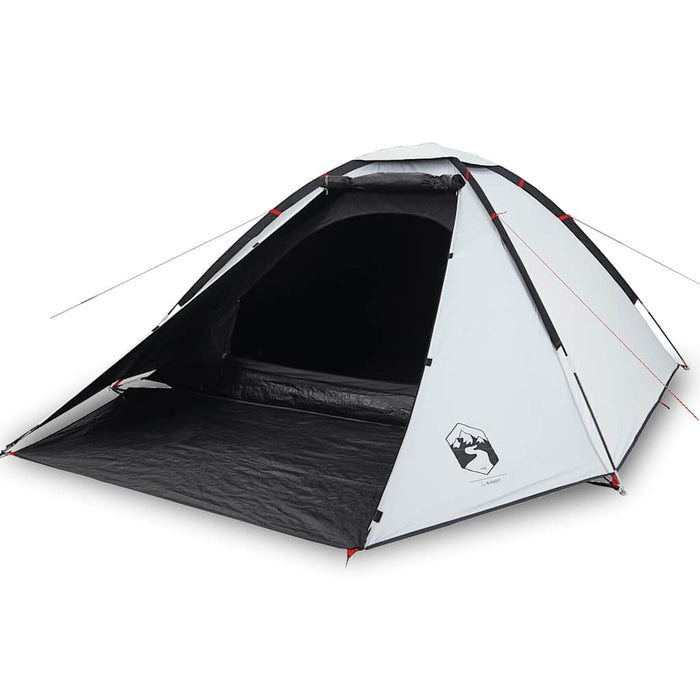 Cort camping cupolă 2 persoane alb, țesătură opacă, impermeabil WALTI
