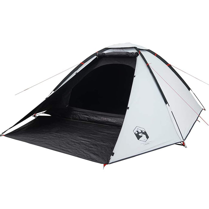 Cort camping cupolă 2 persoane alb, țesătură opacă, impermeabil WALTI
