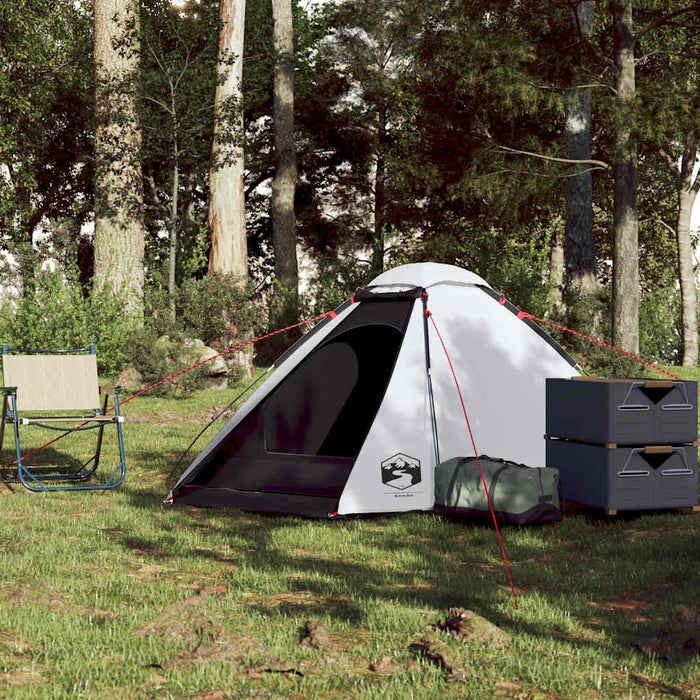 Cort camping cupolă 2 persoane alb, țesătură opacă, impermeabil WALTI
