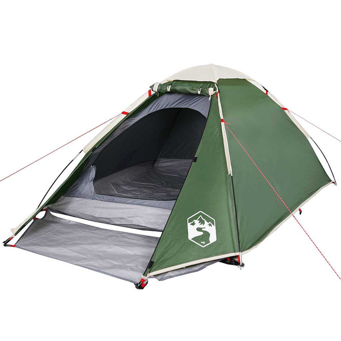 Cort de camping cupolă pentru 4 persoane, verde, impermeabil - WALTI WALTI