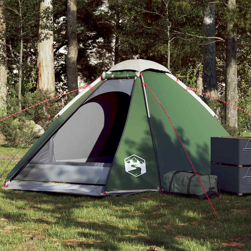 Cort de camping cupolă pentru 4 persoane, verde, impermeabil - WALTI WALTI