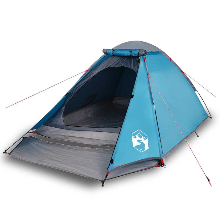 Cort de camping cupolă pentru 4 persoane, albastru, impermeabil - WALTI WALTI