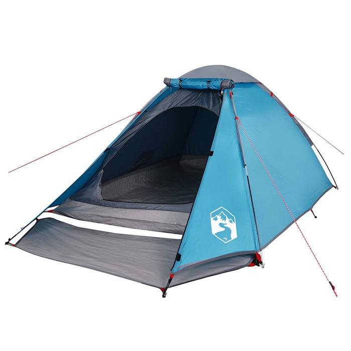Cort de camping cupolă pentru 4 persoane, albastru, impermeabil - WALTI WALTI