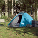 Cort de camping cupolă pentru 4 persoane, albastru, impermeabil - WALTI WALTI