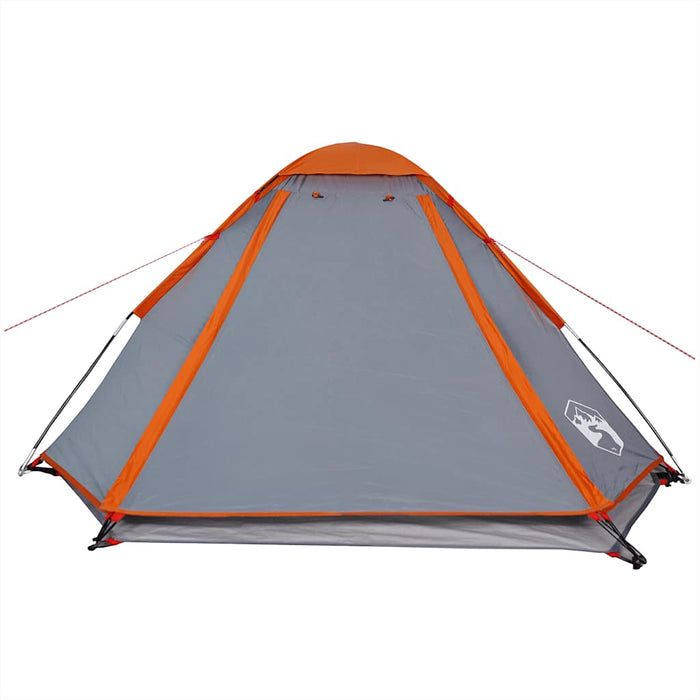 Cort de camping pentru 4 persoane, gri/portocaliu, impermeabil - WALTI WALTI
