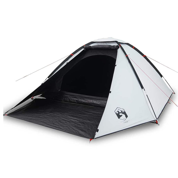 Cort camping cupolă 4 persoane alb, țesătură opacă, impermeabil - WALTI WALTI