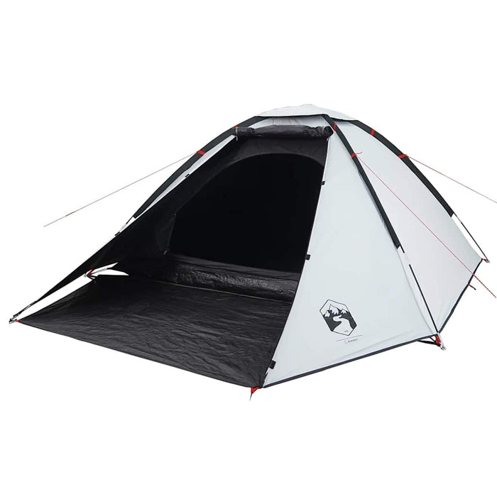 Cort camping cupolă 4 persoane alb, țesătură opacă, impermeabil - WALTI WALTI