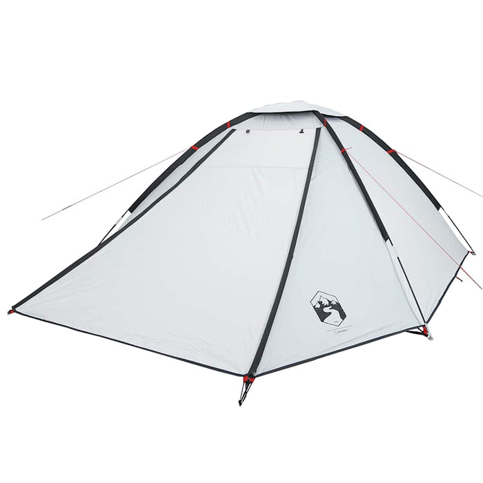 Cort camping cupolă 4 persoane alb, țesătură opacă, impermeabil - WALTI WALTI