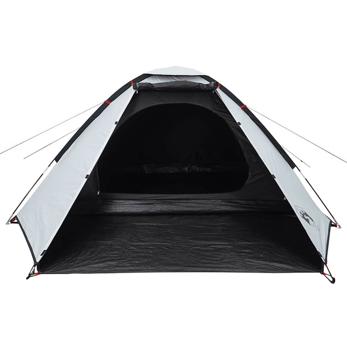 Cort camping cupolă 4 persoane alb, țesătură opacă, impermeabil - WALTI WALTI