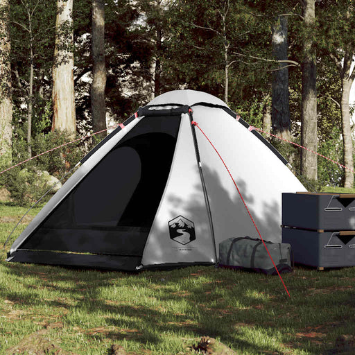 Cort camping cupolă 4 persoane alb, țesătură opacă, impermeabil - WALTI WALTI