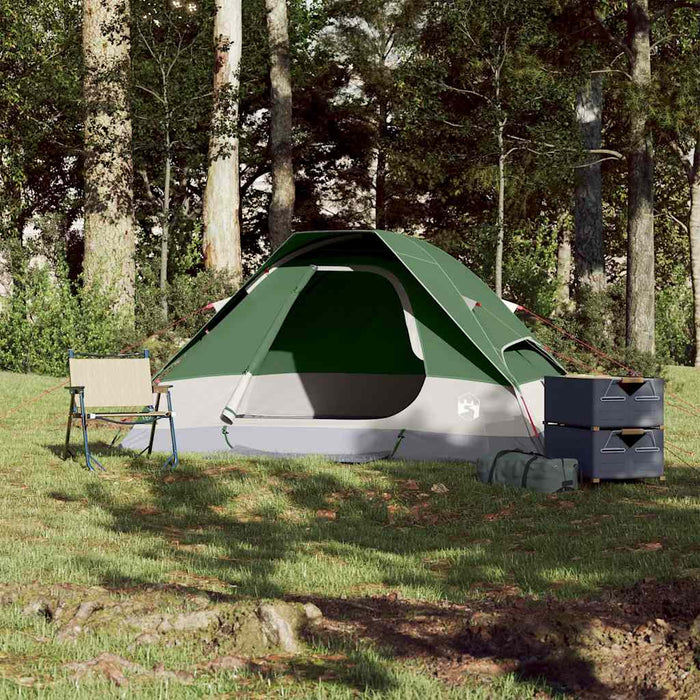 Cort de camping cupolă pentru 2 persoane, verde, impermeabil - WALTI WALTI