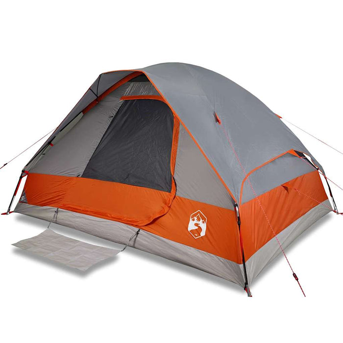 Cort de camping pentru 2 persoane, gri/portocaliu, impermeabil - WALTI WALTI