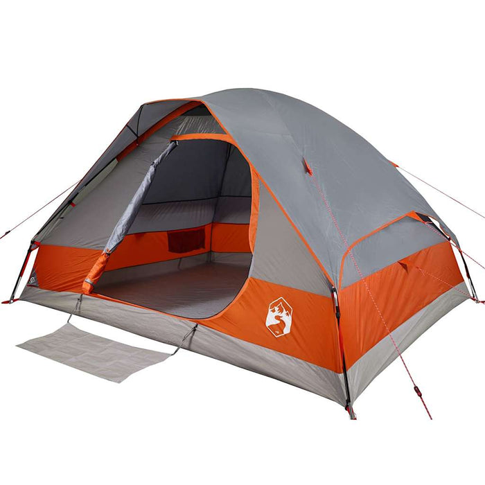 Cort de camping pentru 2 persoane, gri/portocaliu, impermeabil - WALTI WALTI