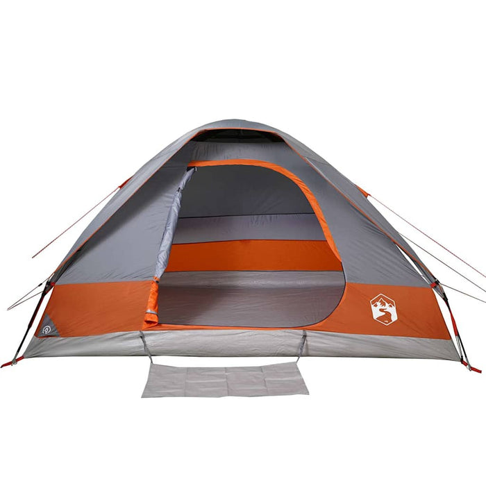 Cort de camping pentru 2 persoane, gri/portocaliu, impermeabil - WALTI WALTI