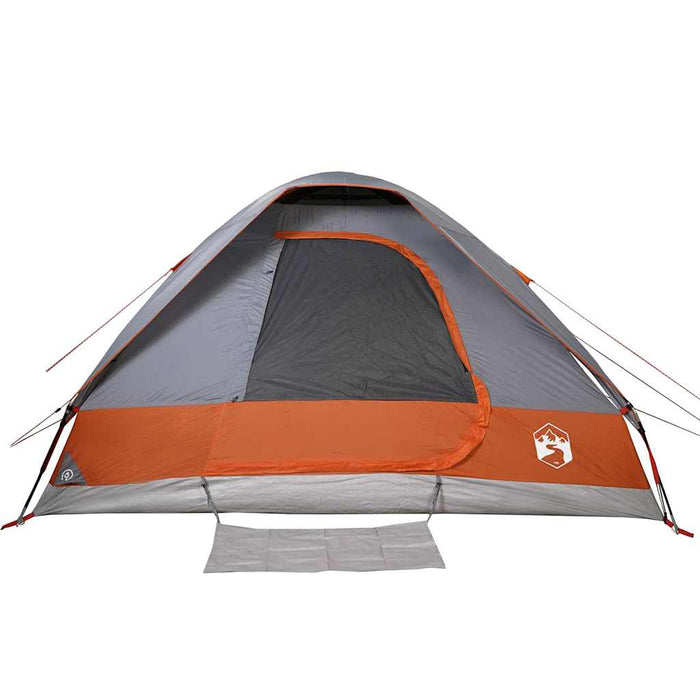 Cort de camping pentru 2 persoane, gri/portocaliu, impermeabil - WALTI WALTI