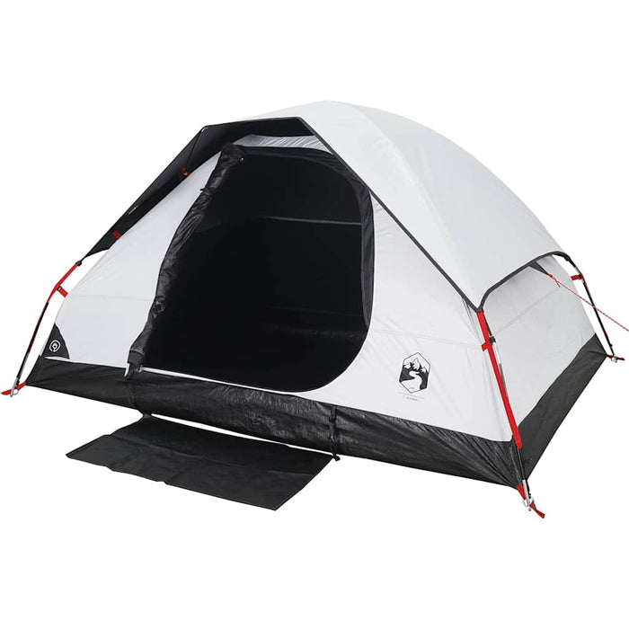 Cort camping cupolă 2 persoane alb, țesătură opacă, impermeabil - WALTI WALTI