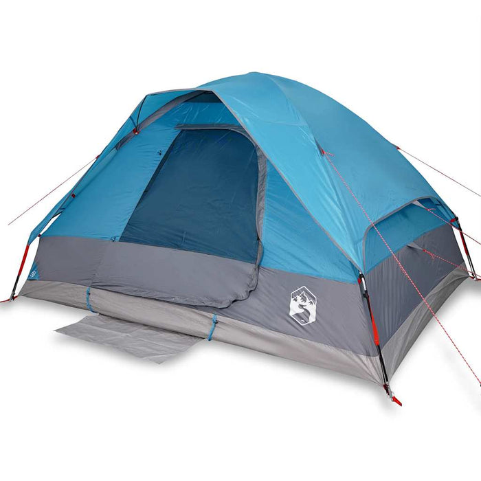 Cort de camping cupolă pentru 4 persoane, albastru, impermeabil - WALTI WALTI