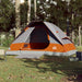 Cort de camping pentru 4 persoane, gri/portocaliu, impermeabil - WALTI WALTI