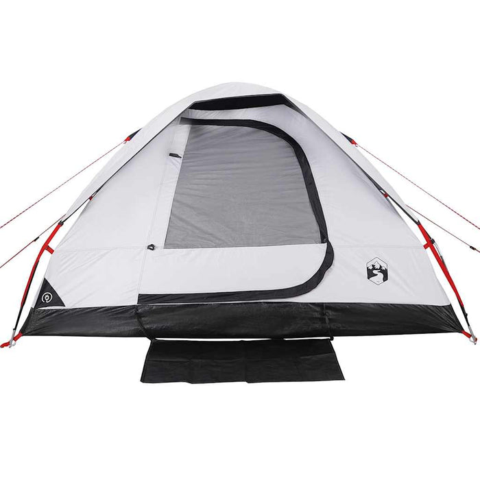 Cort camping cupolă 4 persoane alb, țesătură opacă, impermeabil WALTI