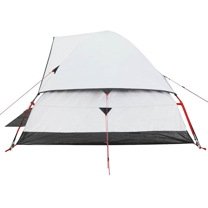 Cort camping cupolă 4 persoane alb, țesătură opacă, impermeabil WALTI