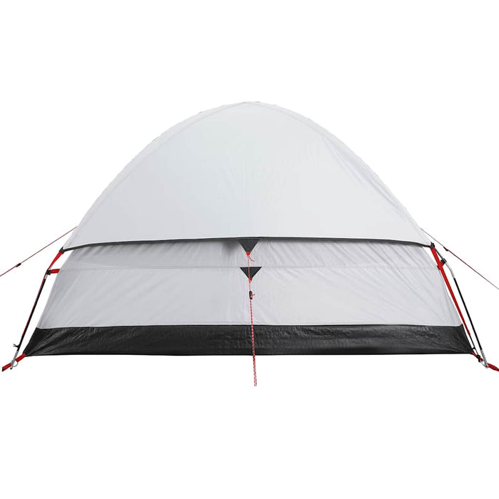 Cort camping cupolă 4 persoane alb, țesătură opacă, impermeabil WALTI