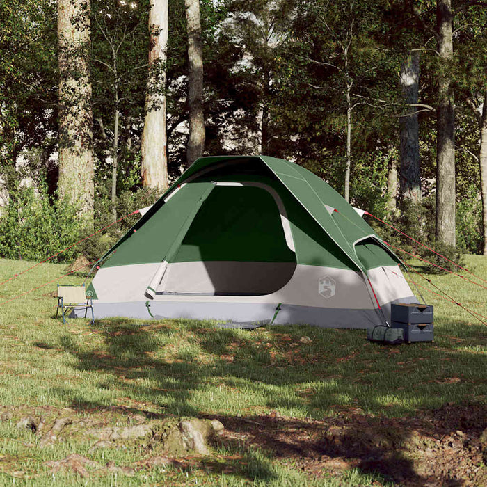 Cort de camping cupolă pentru 6 persoane, verde, impermeabil - WALTI WALTI