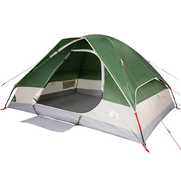 Cort de camping cupolă pentru 6 persoane, verde, impermeabil - WALTI WALTI