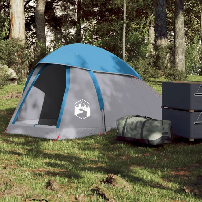Cort de camping cupolă pentru 1 persoană, albastru, impermeabil - WALTI WALTI