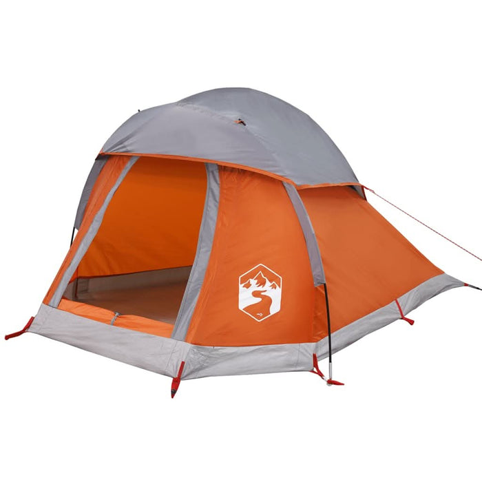 Cort de camping pentru 1 persoană, gri/portocaliu, impermeabil - WALTI WALTI