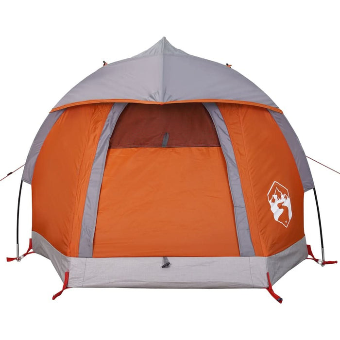 Cort de camping pentru 1 persoană, gri/portocaliu, impermeabil - WALTI WALTI