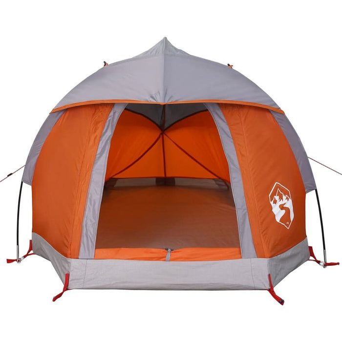Cort de camping pentru 1 persoană, gri/portocaliu, impermeabil - WALTI WALTI