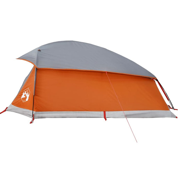 Cort de camping pentru 1 persoană, gri/portocaliu, impermeabil - WALTI WALTI