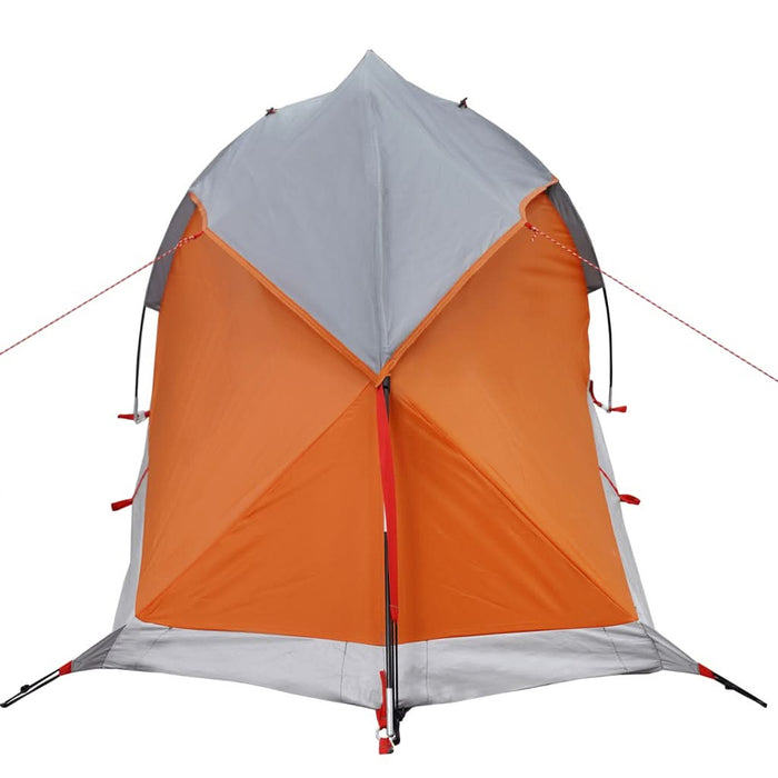 Cort de camping pentru 1 persoană, gri/portocaliu, impermeabil - WALTI WALTI