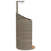 Duș de exterior, gri, 100x100x241,5 cm, poliratan/lemn acacia - WALTI WALTI