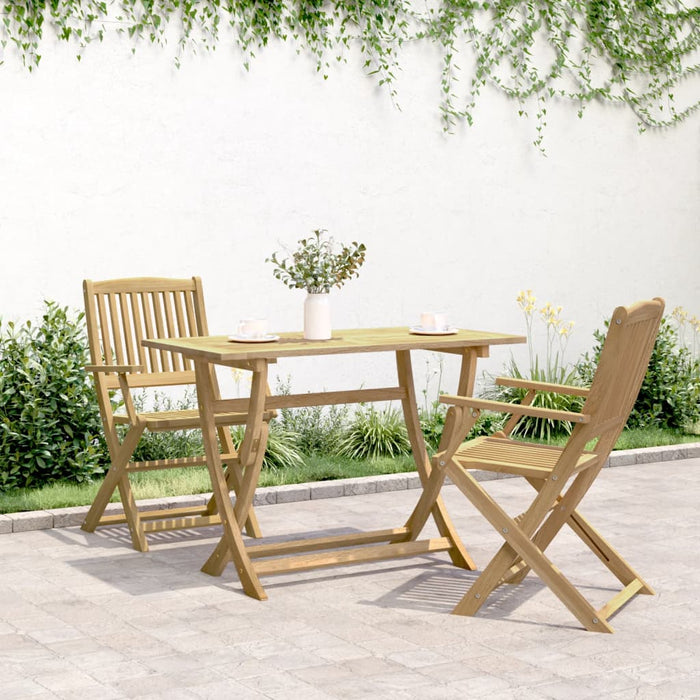 Masă de grădină pliabilă, 110x55x75 cm, lemn masiv de acacia WALTI