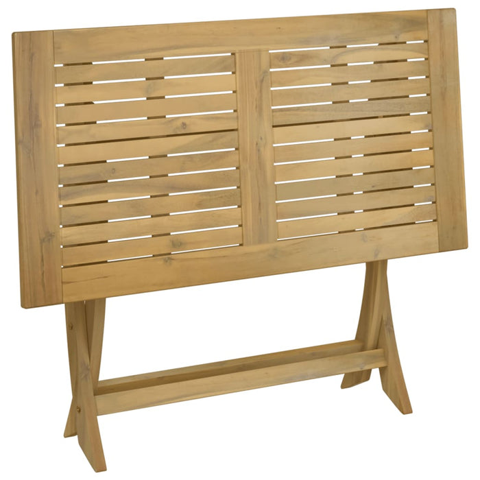 Masă de grădină pliabilă, 110x55x75 cm, lemn masiv de acacia WALTI