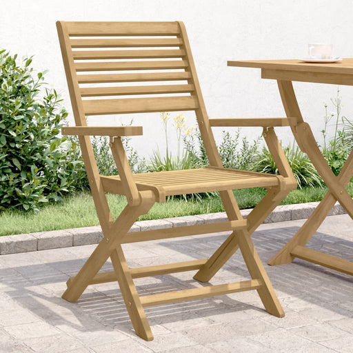 Scaune grădină pliante 4 buc 54,5x61,5x86,5cm lemn masiv acacia - WALTI WALTI