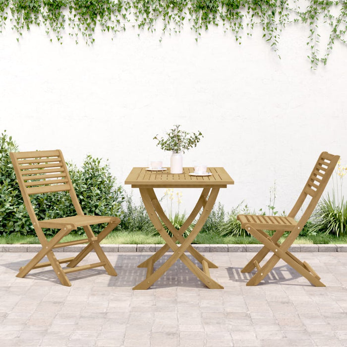 Scaune grădină pliante 2 buc. 48,5x61,5x87 cm lemn masiv acacia - WALTI WALTI