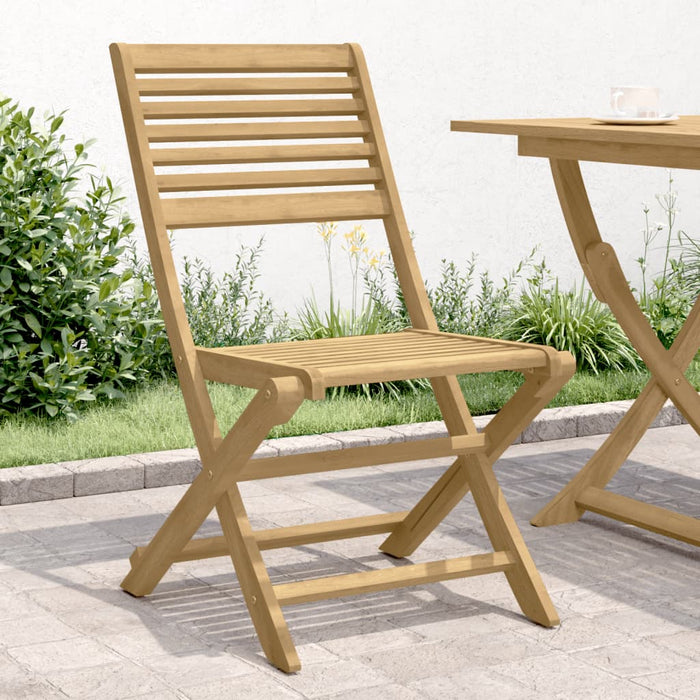Scaune grădină pliante 4 buc. 48,5x61,5x87 cm lemn masiv acacia - WALTI WALTI