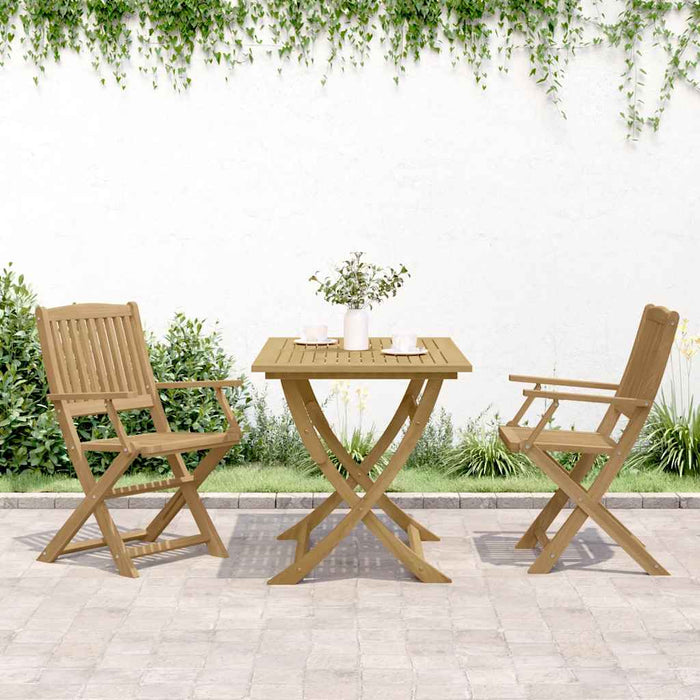 Scaune grădină pliante 2 buc. 54x61x88 cm lemn masiv acacia WALTI