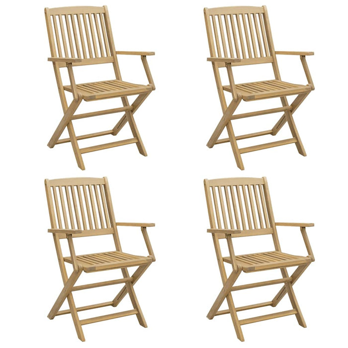 Scaune grădină pliante 4 buc. 54x61x88 cm lemn masiv acacia WALTI