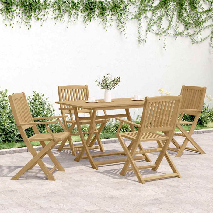 Scaune grădină pliante 4 buc. 54x61x88 cm lemn masiv acacia WALTI