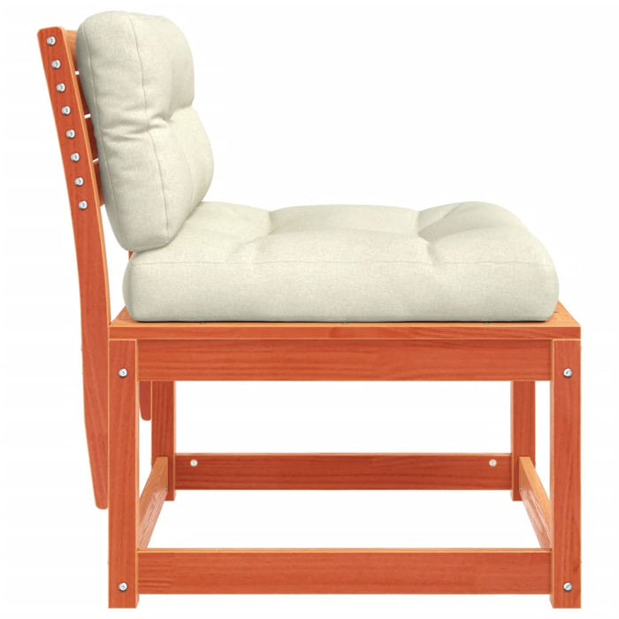 Canapea de grădină cu perne, maro ceruit lemn masiv pin - WALTI WALTI