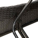 Șezlong cu perne, negru, 114x205x73 cm, poliratan - WALTI WALTI
