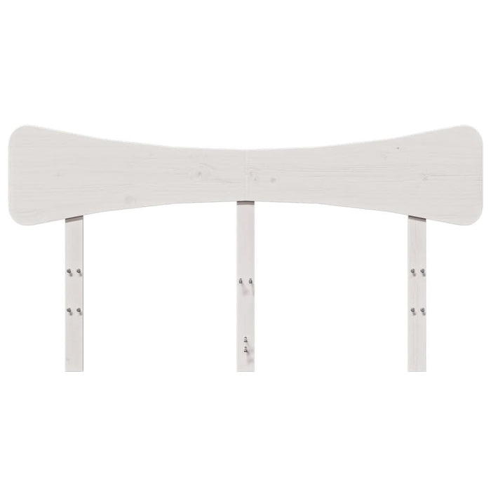 Tăblie de pat, alb, 150 cm, lemn masiv de pin - WALTI WALTI